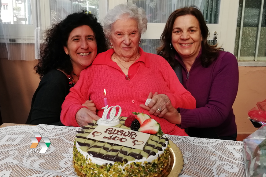 I 100 anni della signora Maria insieme a OSA