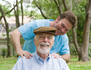 Senior Enjoys Massage