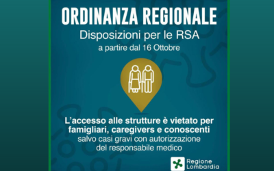 RSA Lombardia, divieto di accesso per famiglie, caregivers e conoscenti