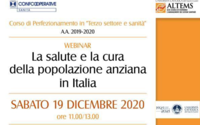 Salute e cura degli anziani, webinar con il presidente Milanese