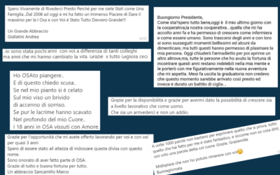 La gente che fa la storia. I messaggi dei lavoratori di OSA del Policlinico