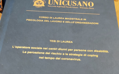 Operatori dei Centri Diurni OSA, una tesi di laurea sulla percezione del rischio in pandemia