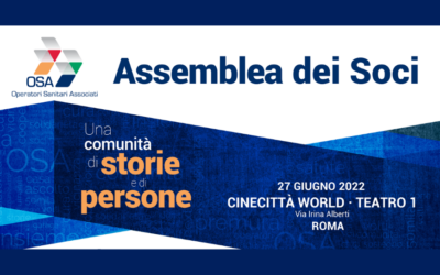 “Una comunità di storie e di persone”, il 27 giugno a Cinecittà World l’Assemblea dei soci OSA